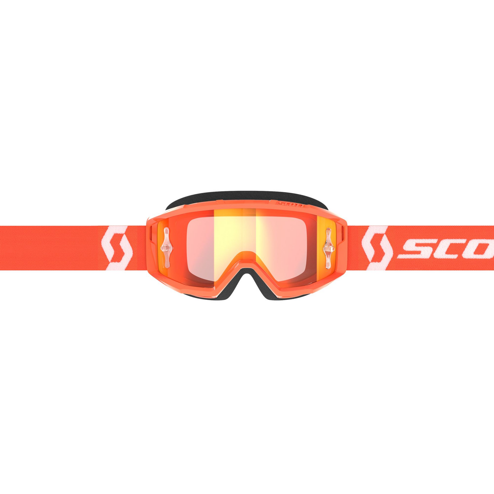 Scott Primal Goggles Orange/White W/Orange Chrome Works Lens 4 Scott Primal Goggles Orange/White W/Orange Chrome Works Lens - Image 2