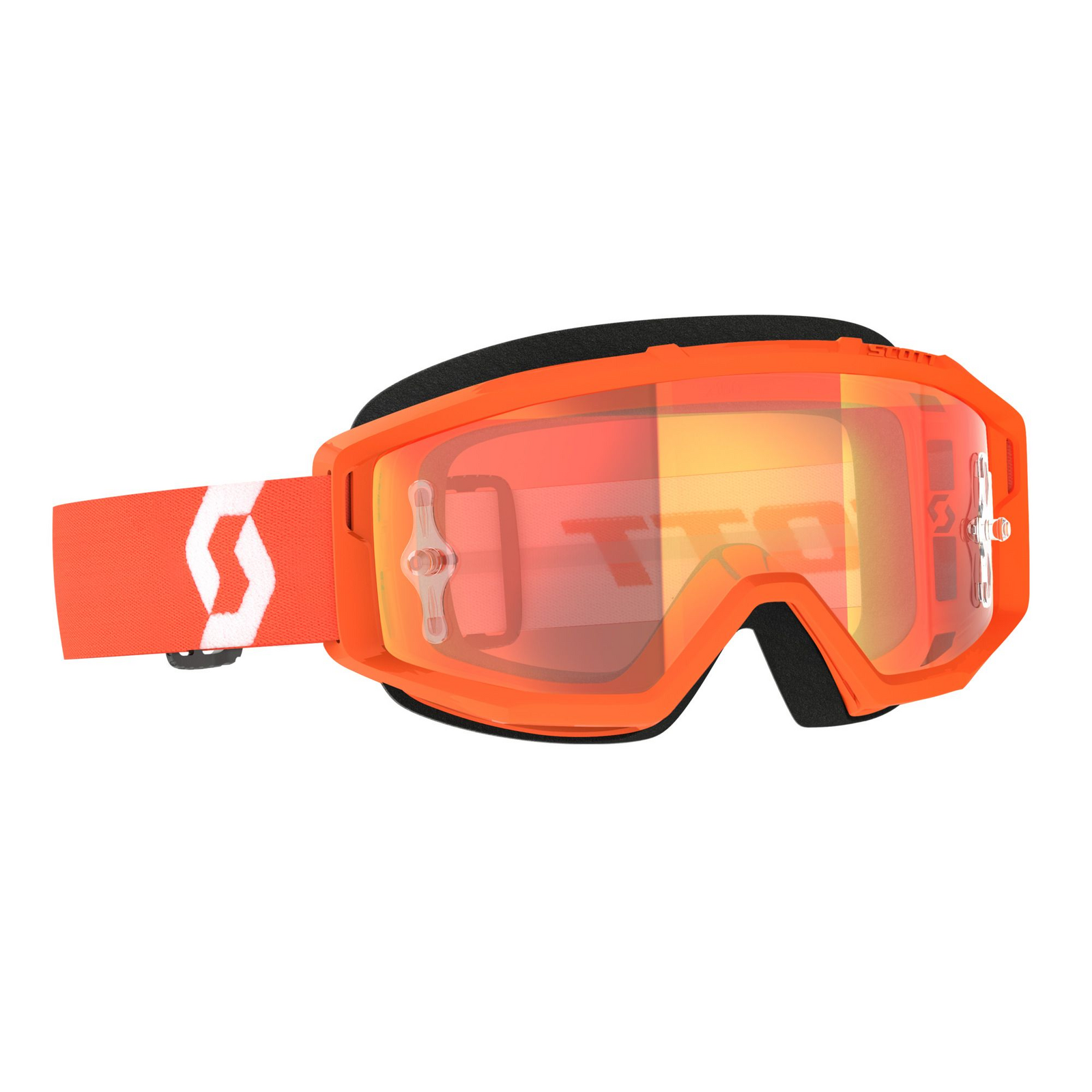 Scott Primal Goggles Orange/White W/Orange Chrome Works Lens 3 Scott Primal Goggles Orange/White W/Orange Chrome Works Lens