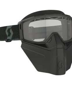 Scott Primal Safari Facemask Goggles Black W/Clear Lens