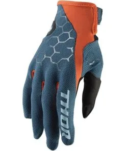 Thor MX Thor Draft Slate/Red Orange Gloves