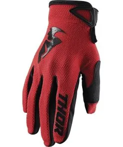 Thor MX Thor 2023 Sector Red/Black Youth Gloves