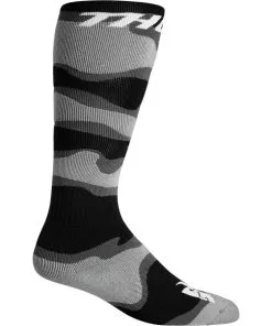 Thor MX Thor 2023 MX Camo Grey/White Youth Socks