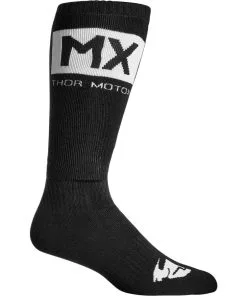 Thor MX Thor 2023 MX Solid Black/White Socks
